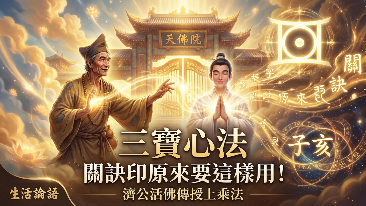 【天佛院遊記・六回中集】濟公活佛傳的「關訣印」原來要這樣用！三寶心法上乘法完整解析｜生活論語