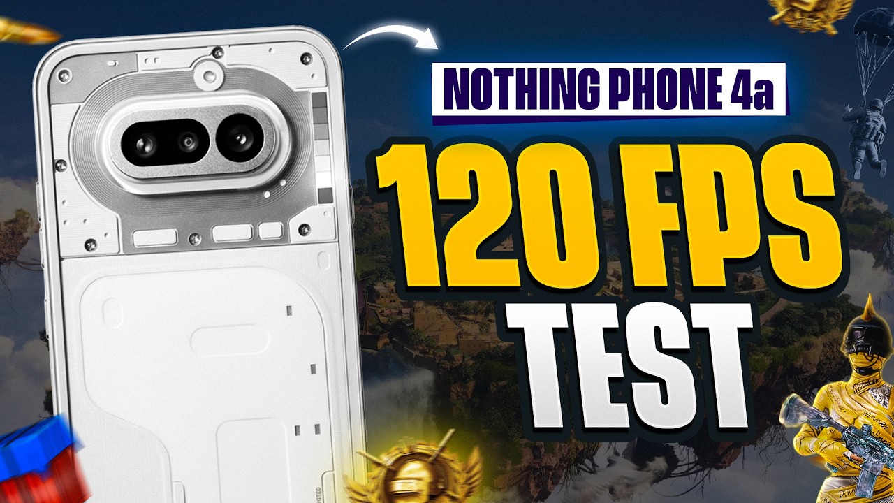 Nothing Phone 4a BGMI Gaming Test 🔥 Snapdragon 7s Gen 4 | FPS Meter