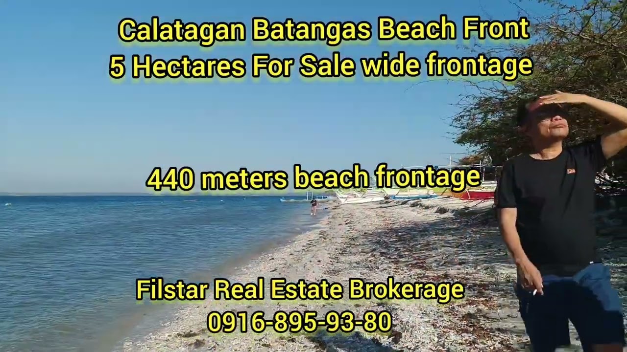5 Hectares Beach Front for sale in Calatagan Batangas wide frontage
