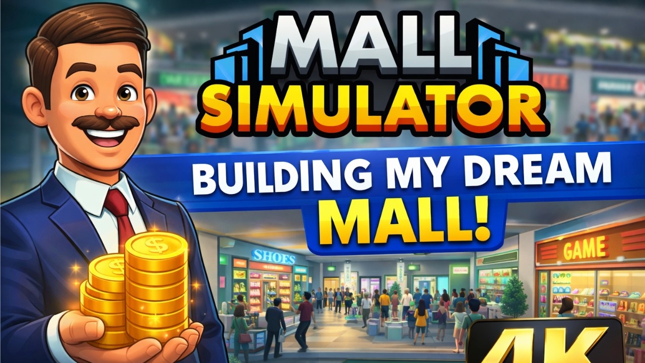 Mall Simulator Gameplay 4K Ultra HD | Building My Dream Shopping Mall 🏬@vatsaljosgaming