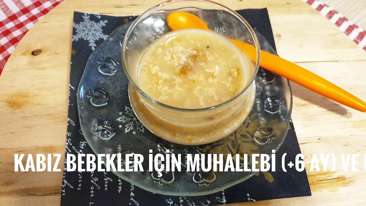 KABIZ BEBEKLER İÇİN NEFİS MUHALLEBİ - +6 AY VE ÜZERİ BEBEKLER İÇİN SAĞLIKLI MAMA