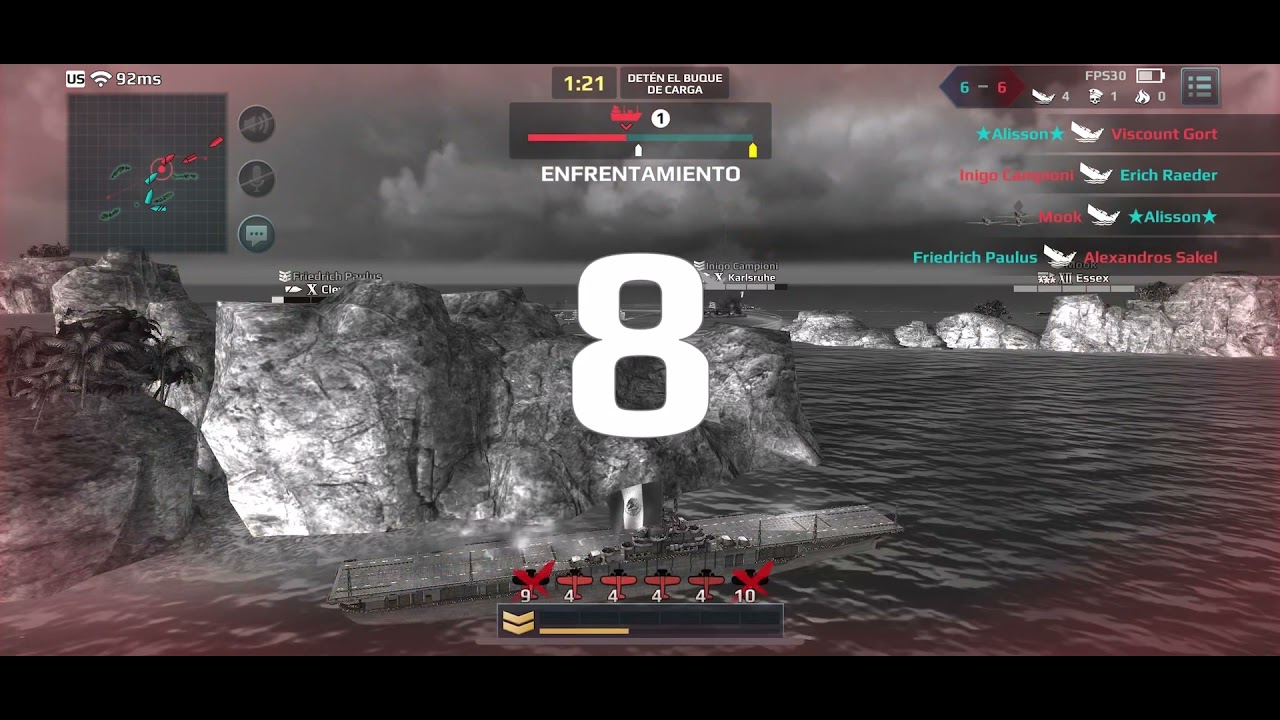Warship Fury: Alisson with aircraft carrier Essex🙆🏻‍♀️