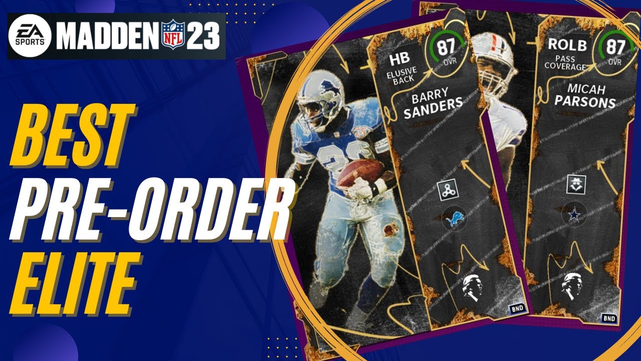 The Best Madden 23 Pre-Order Elite Players - 87 Overalls