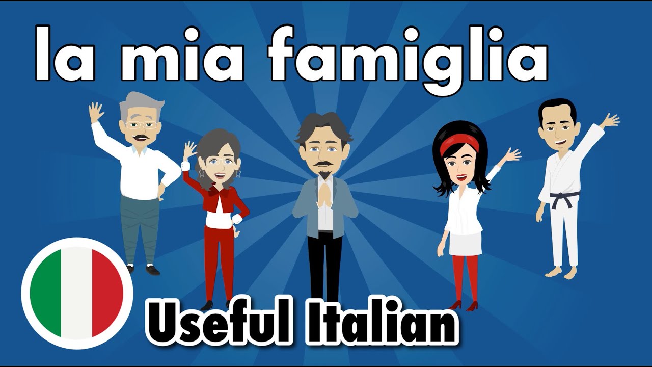 Learn Useful Italian: La mia famiglia - моя семья