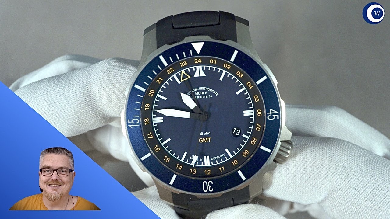 Sportlich leichte GMT Uhr in blau für große Handgelenke