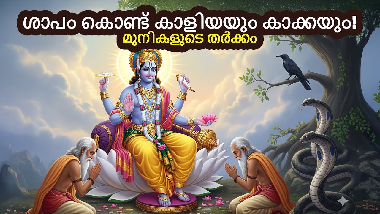 വേദശിരസും അശ്വശിരസും തമ്മിൽ ശാപം ചൊല്ലി – കളിയയും കാക്കയും എങ്ങനെ ആയി? | പുരാണ കഥ #krishna