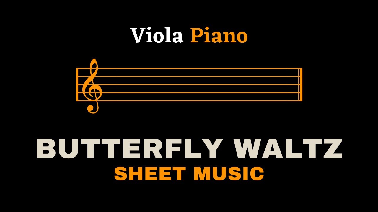 Brian Crain - Butterfly Waltz | Viola and Piano (Sheet Music/Full Score)