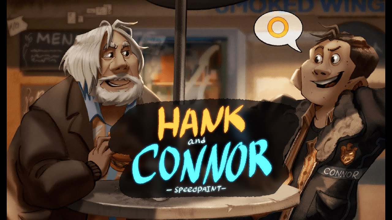 Hank and Connor | DBH SPEEDPAINT