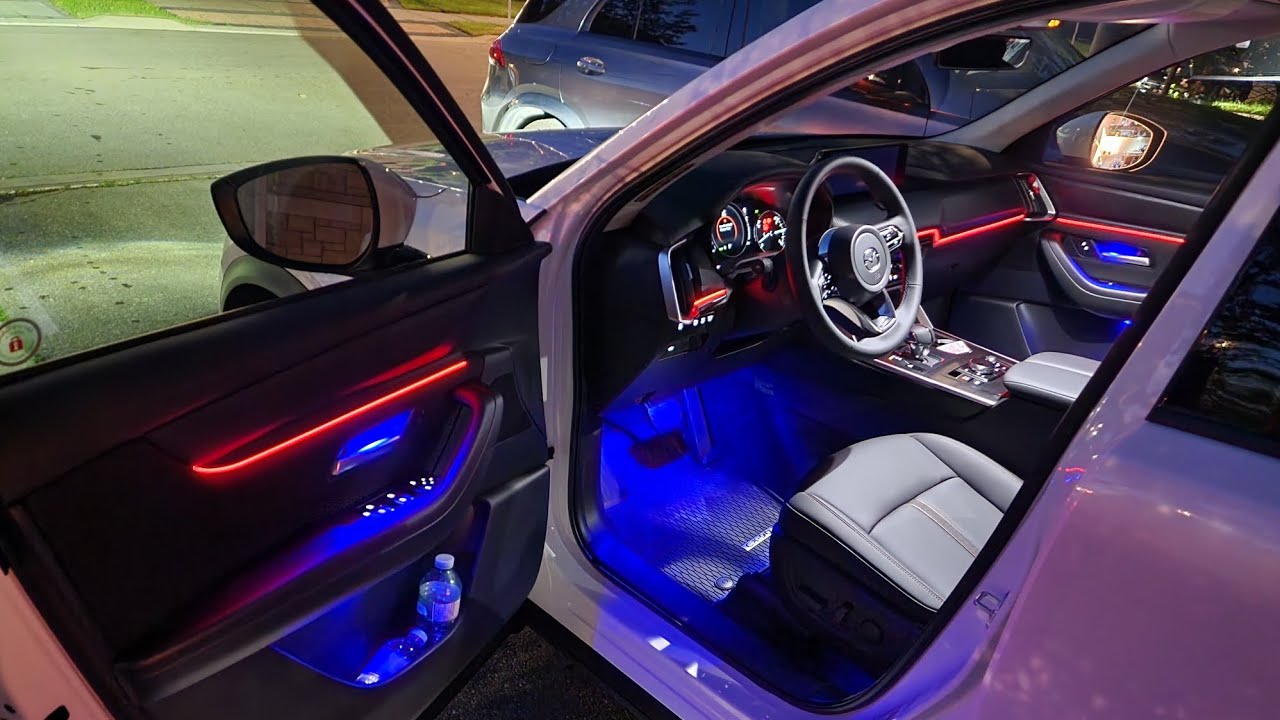2024 Mazda CX9 Dual-Zone Ambient lighting kit installation