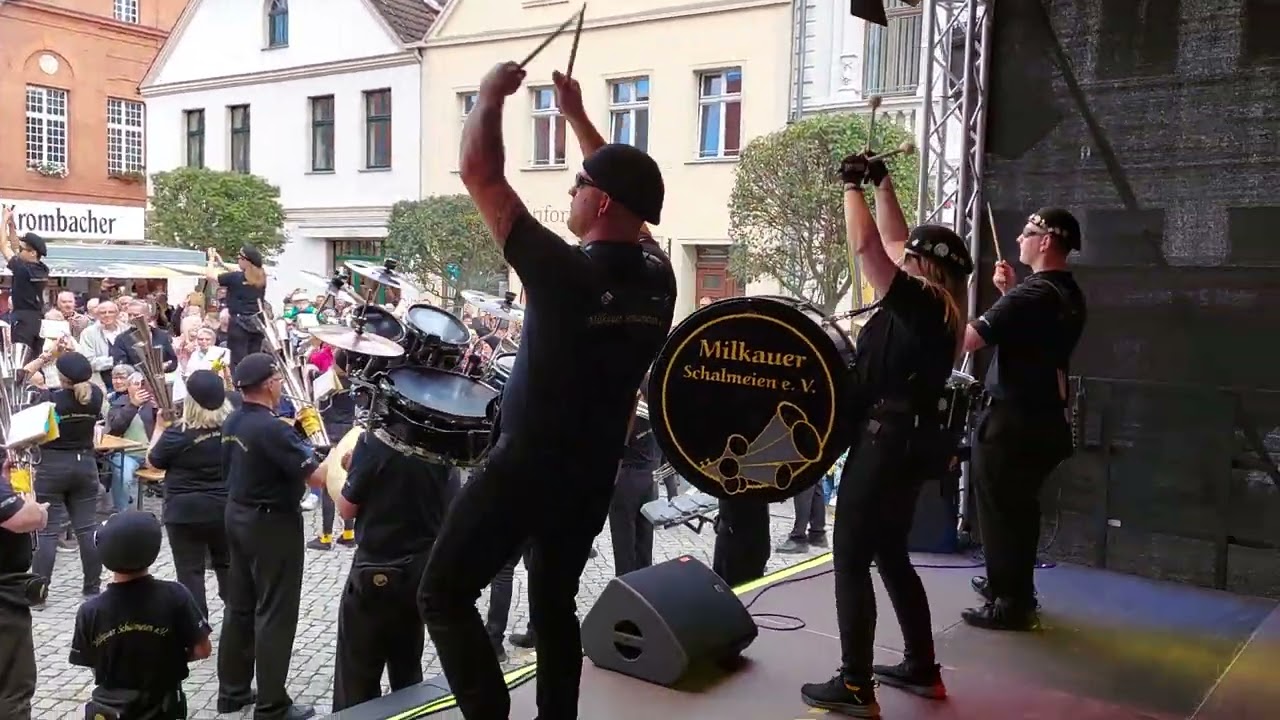 Milkauer Schalmeien beim Burgfest Tangermünde 14.09.2025