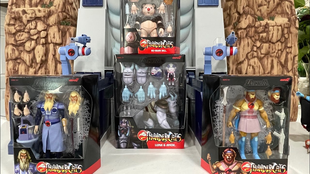 Обзор новых фигурок Super 7 Thundercats Ultimates Wave 11: Луна и Амок, Ро-Беар, Билл Клаудус, Та...