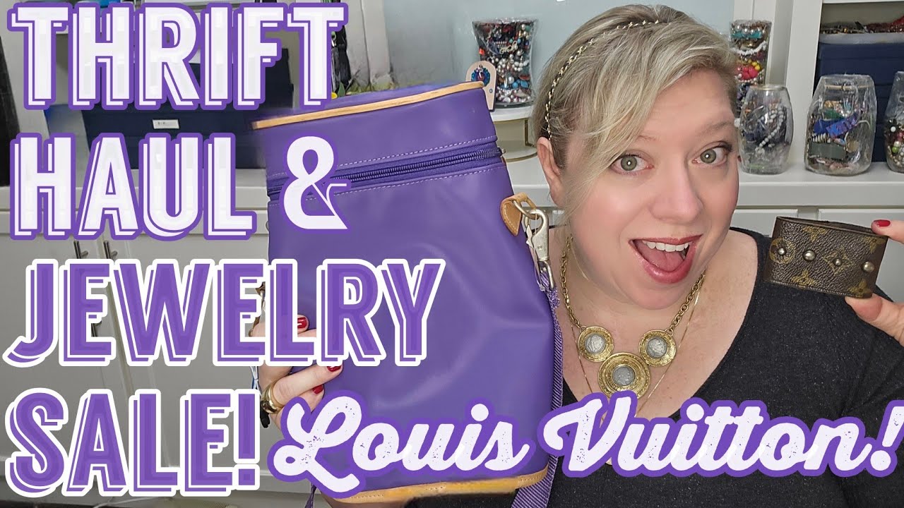 LOUIS VUITTON 😍 925 SILVER & 14K GOLD in this THRIFT HAUL & Jewelry Sale! #jewelrysale #thrifthaul 
