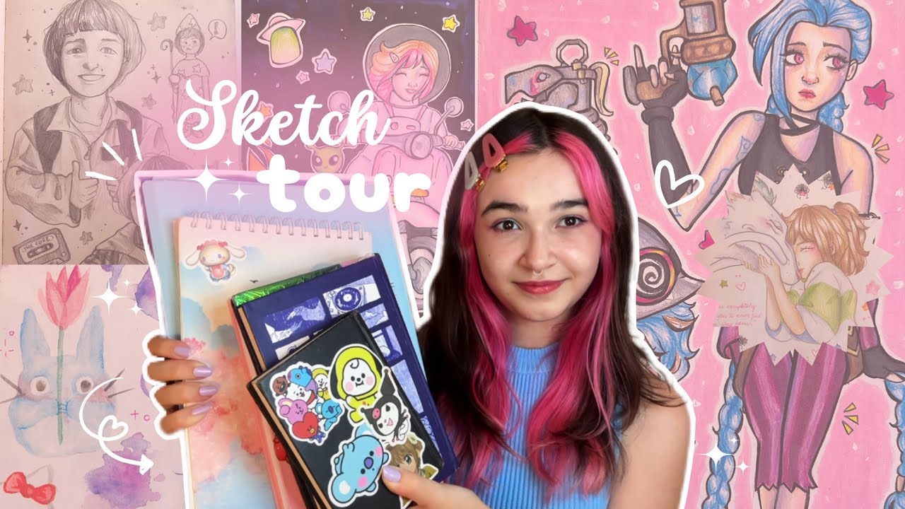 🌟 TOUR pelos meus SKETCHBOOKS! (2019-2026)