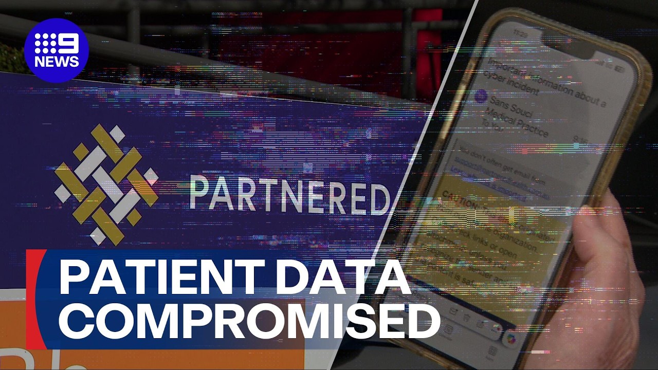 Patient data at risk after major cyber breach | 9 News Australia