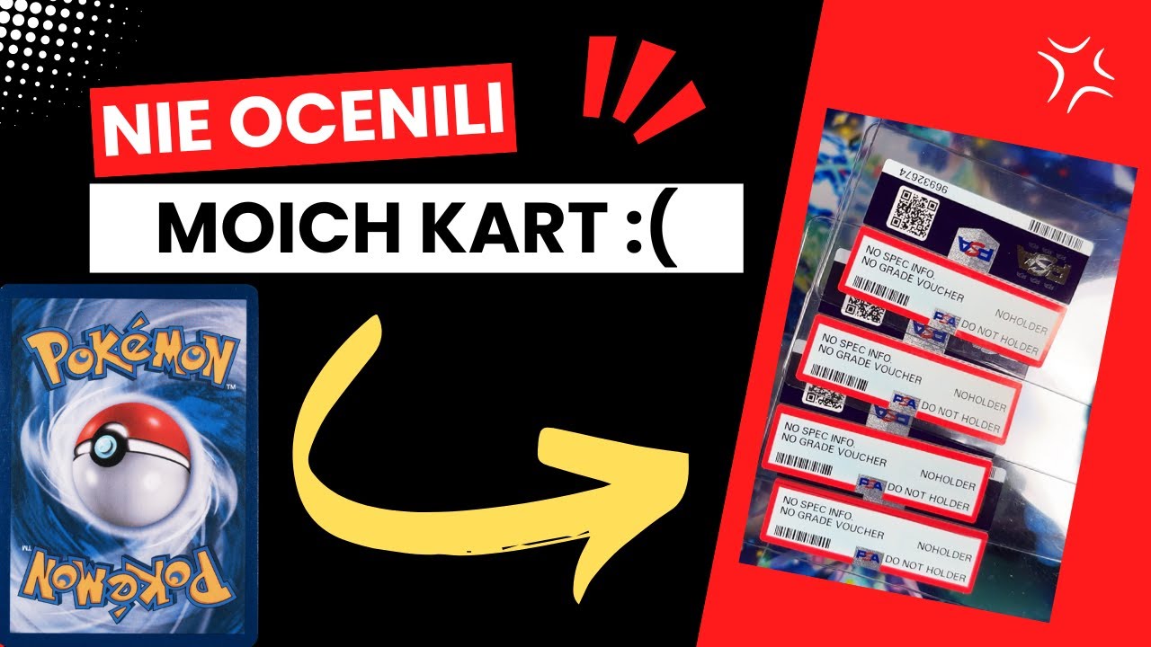 PSA NIE OCENIŁO MOICH KART POKEMON 😢 - POWR&Oacute;T KART Z PSA