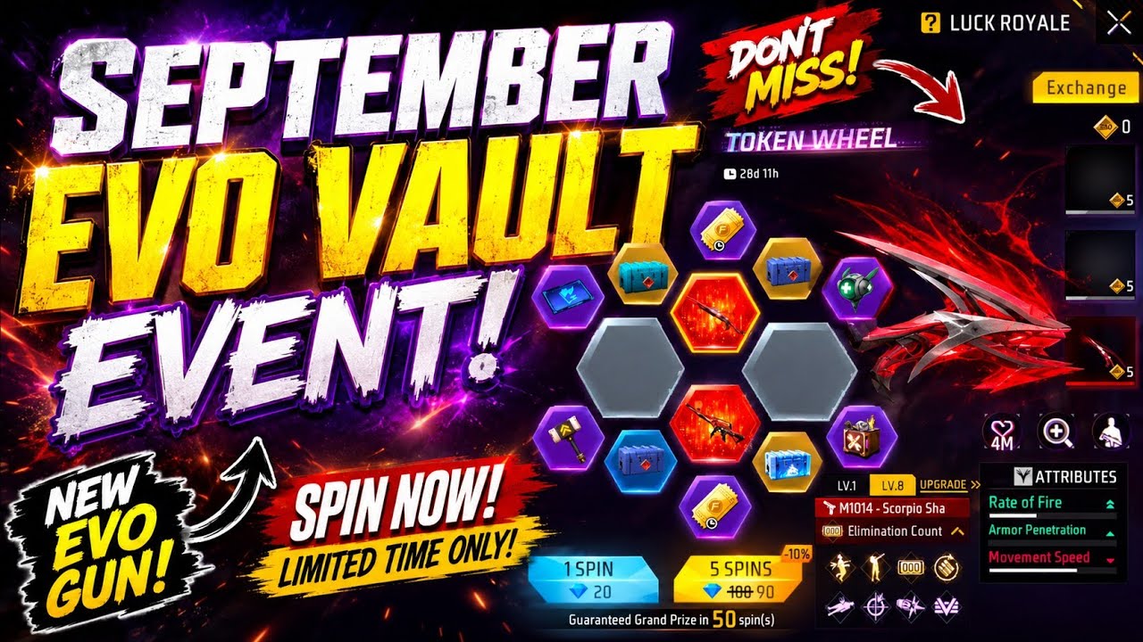 2 September Evo Vault Update Free Fire 💥| Next Evo Vault Event Free Fire🤩🔥| FF New Event Tamil 