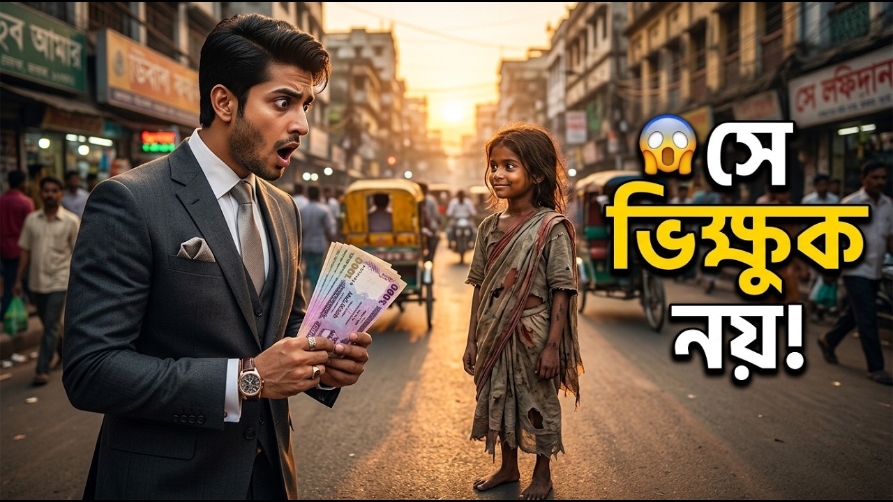 এক কোটিপতি ছেলে ৫০,০০০ টাকায় সম্মান কিনতে চেয়েছিল… কিন্তু ভিক্ষুক মেয়েটির সত্য জানতেই হতবাক! 😱