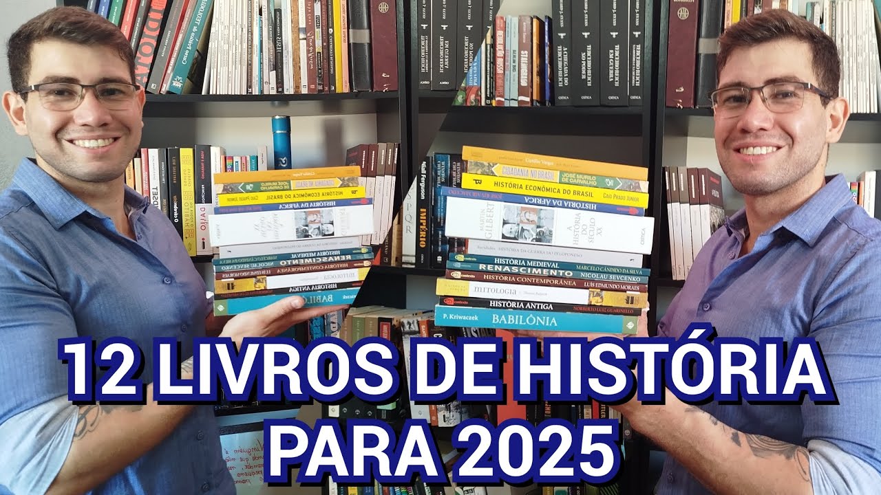 12 LIVROS DE HISTÓRIA PARA 2025 (LIVROS COM  CREDIBILIDADE) #historia