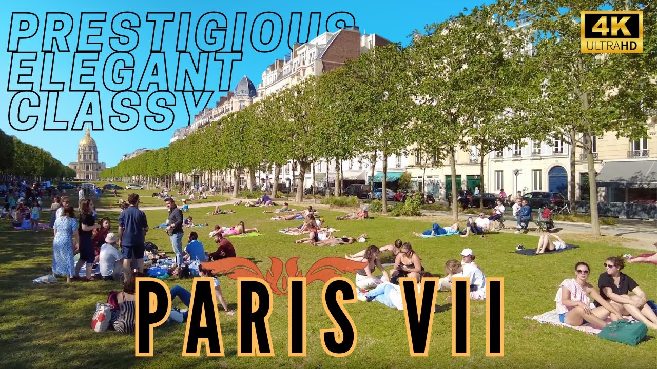 [4K] 🇫🇷Paris rich & classy 7th Arrondissement Walking Tour: Exploring Iconic Landmarks and Riverside