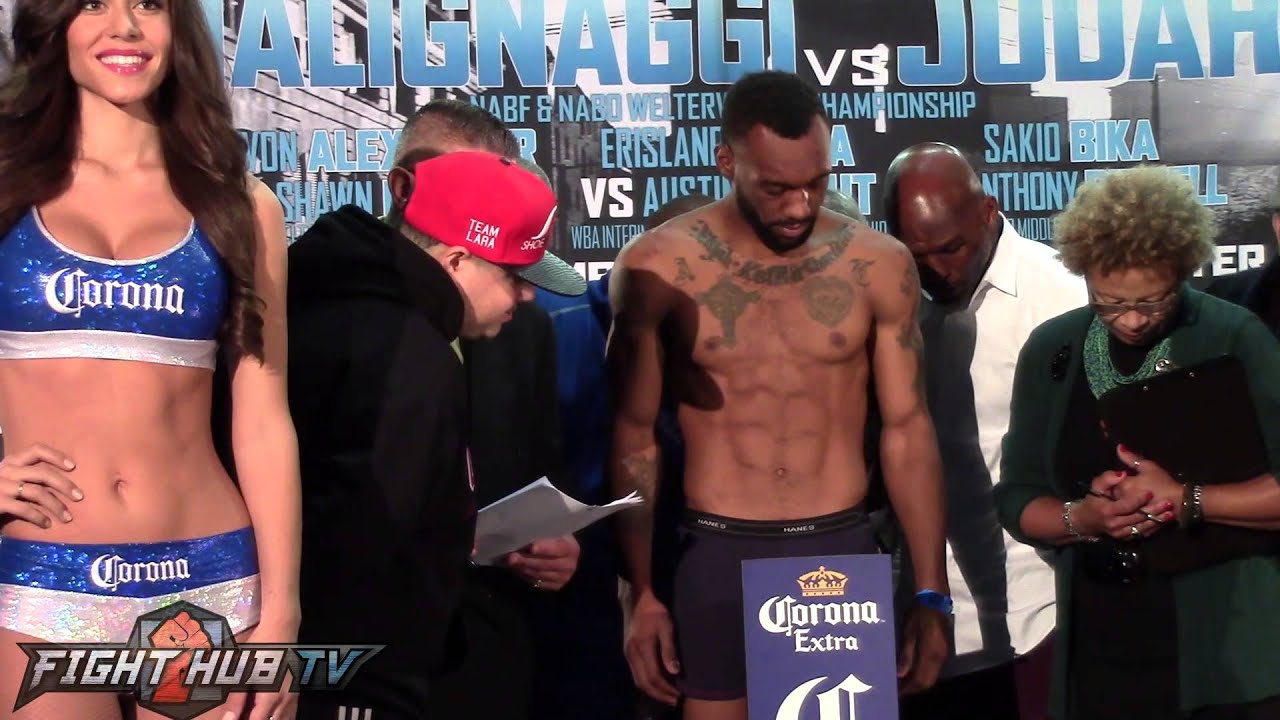 Zab Judah vs  Paulie Malignaggi full weigh in video HD