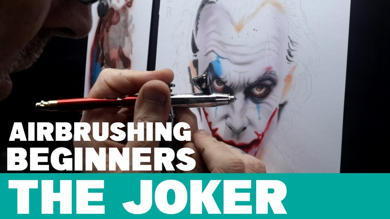 Airbrush step by step the joker