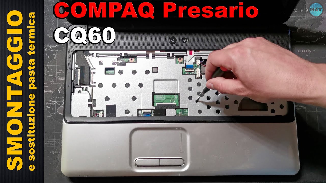 COMPAQ PRESARIO CQ60 - Smontaggio e sostituzione pasta termica, disassembly