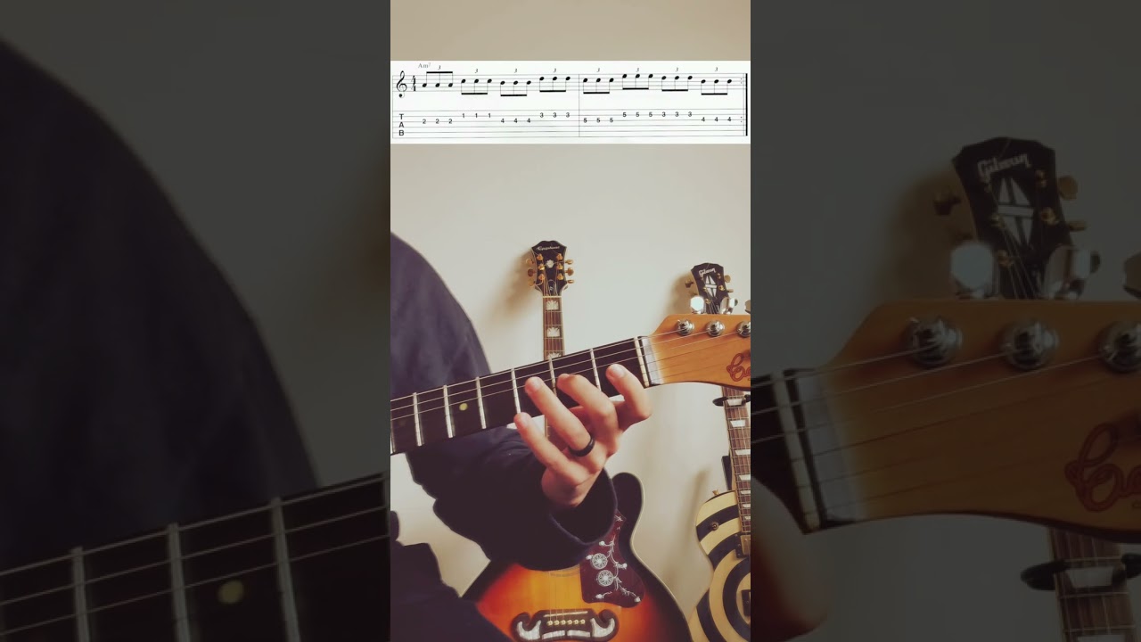 Exerc&iacute;cio de T&eacute;cnica em Tercinas #guitarra #guitar #lesson #guitarlesson #tutorial