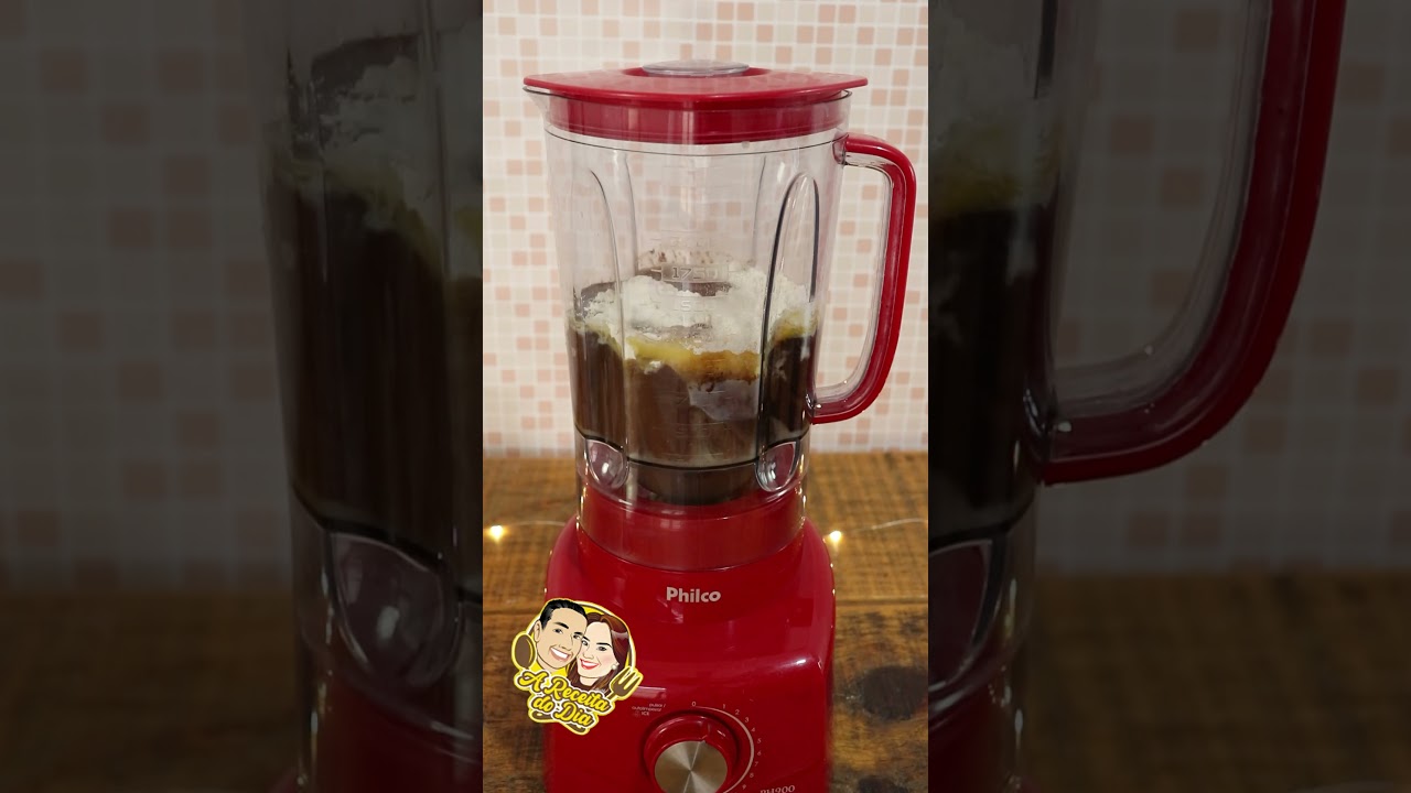 BOLO DE CHOCOLATE DE LIQUIDIFICADOR SUPER F&Aacute;CIL, R&Aacute;PIDO E FOFINHO!!!