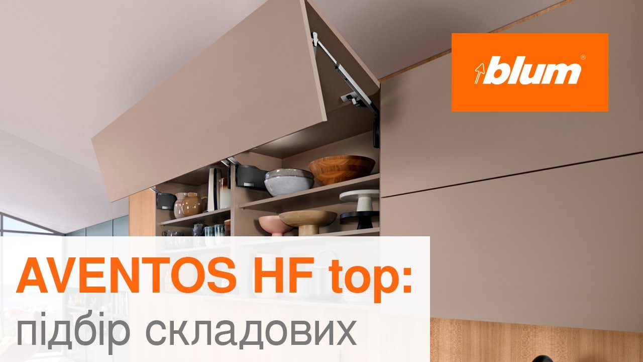 AVENTOS HF top: підбір складових | Blum Ukraine