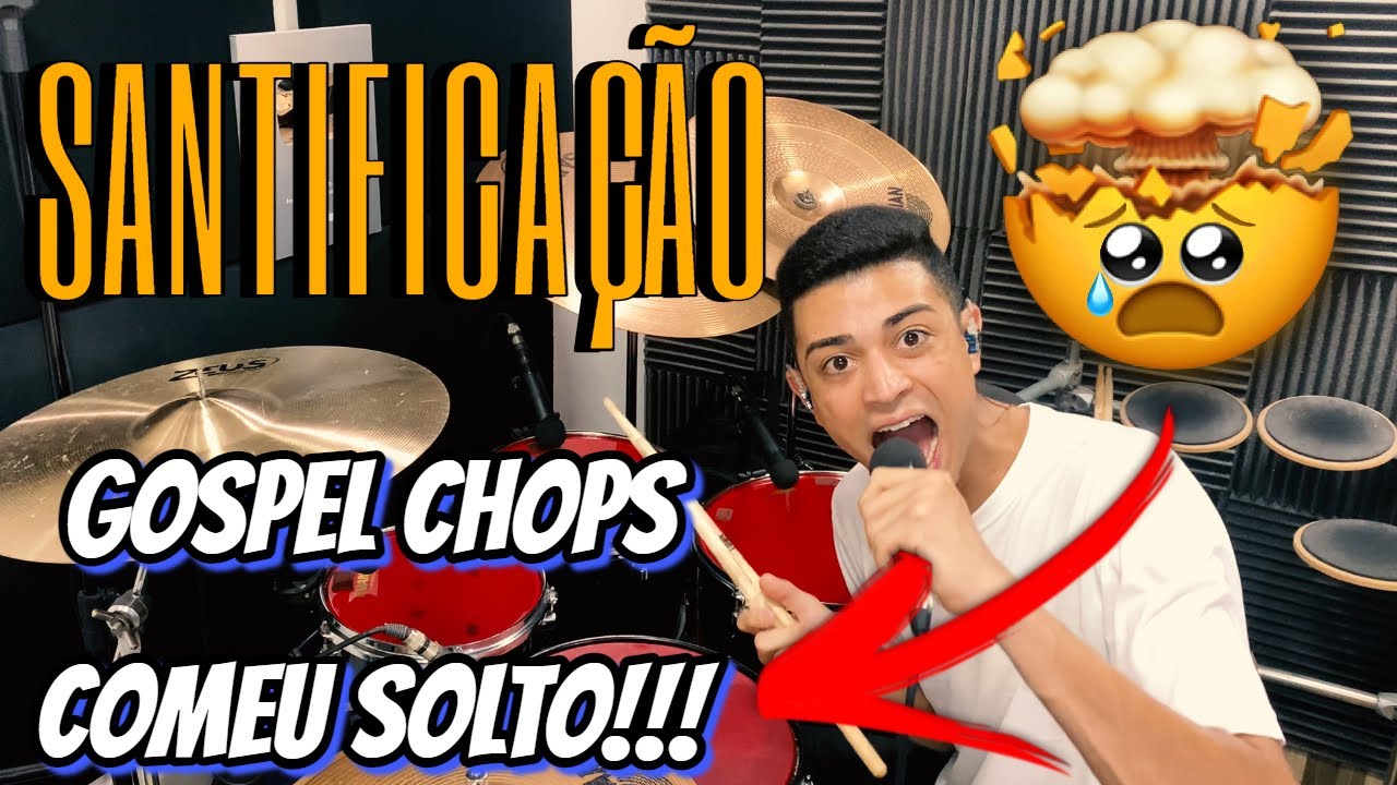 🔥SANTIFICAÇÃO | ELAINE MARTINS - GOSPEL CHOPS COMEU SOLTO 🤯DRUMCOVER [ JOHN DRUMMER ]