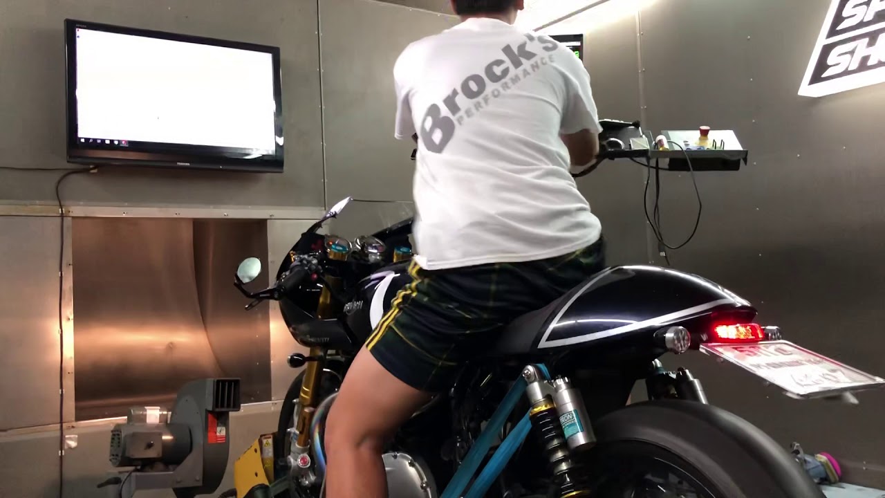 Thruxton R install Camshaft Tec on Dyno