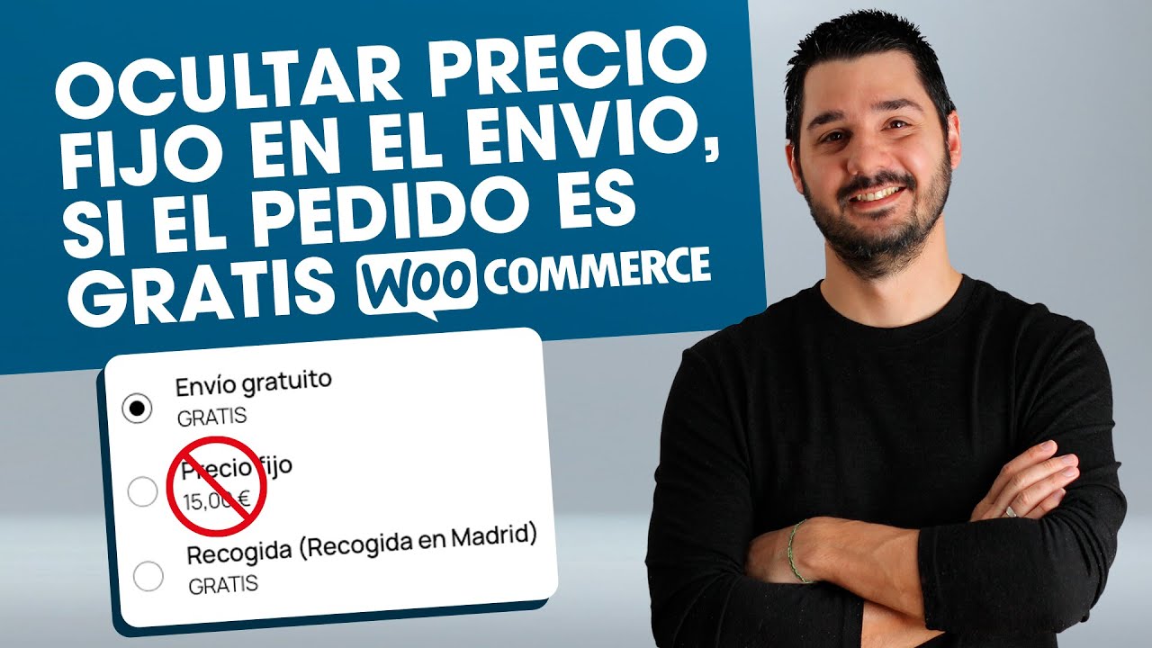 Ocultar el precio fijo cuando el pedido es gratis en WooCommerce