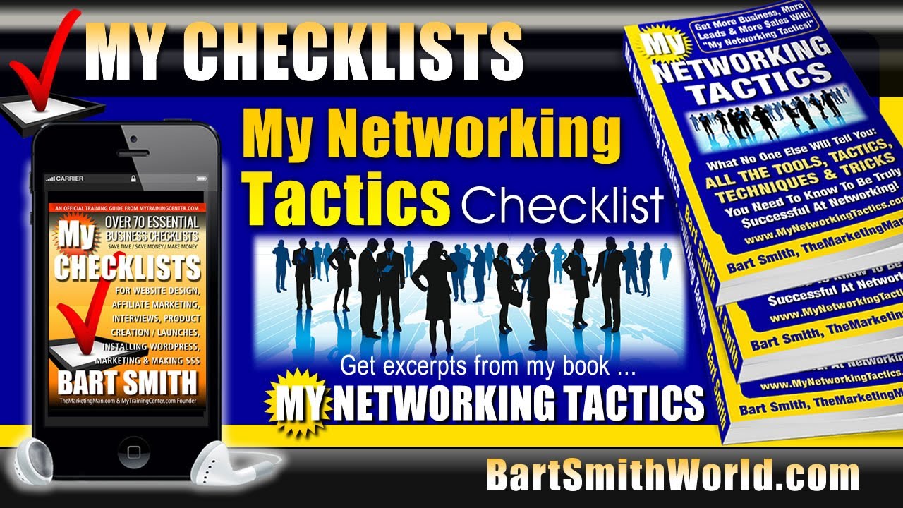 My Networking Tactics Checklist by Bart Smith