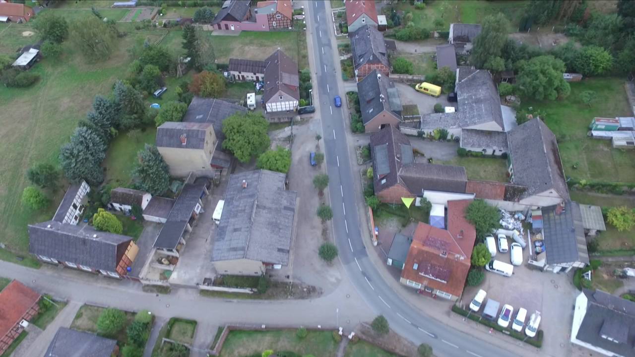 Flug über Bergen an der Dumme