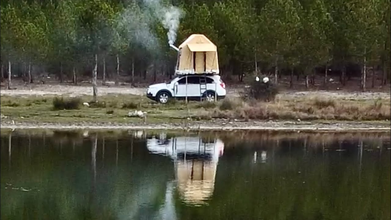 SOBALI ŞİŞME ÇADIR🚙⛺️ INFLATABLE TENT STOVE/ A LAKE ON THE MOUNTAINS/MEALS