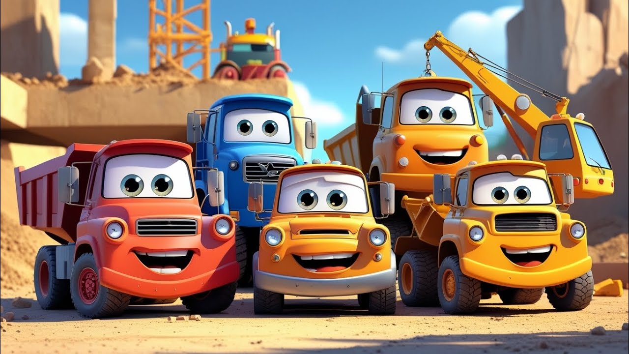 “Build a House with Trucks – Fun Kids Song for Learning & Playtime!”