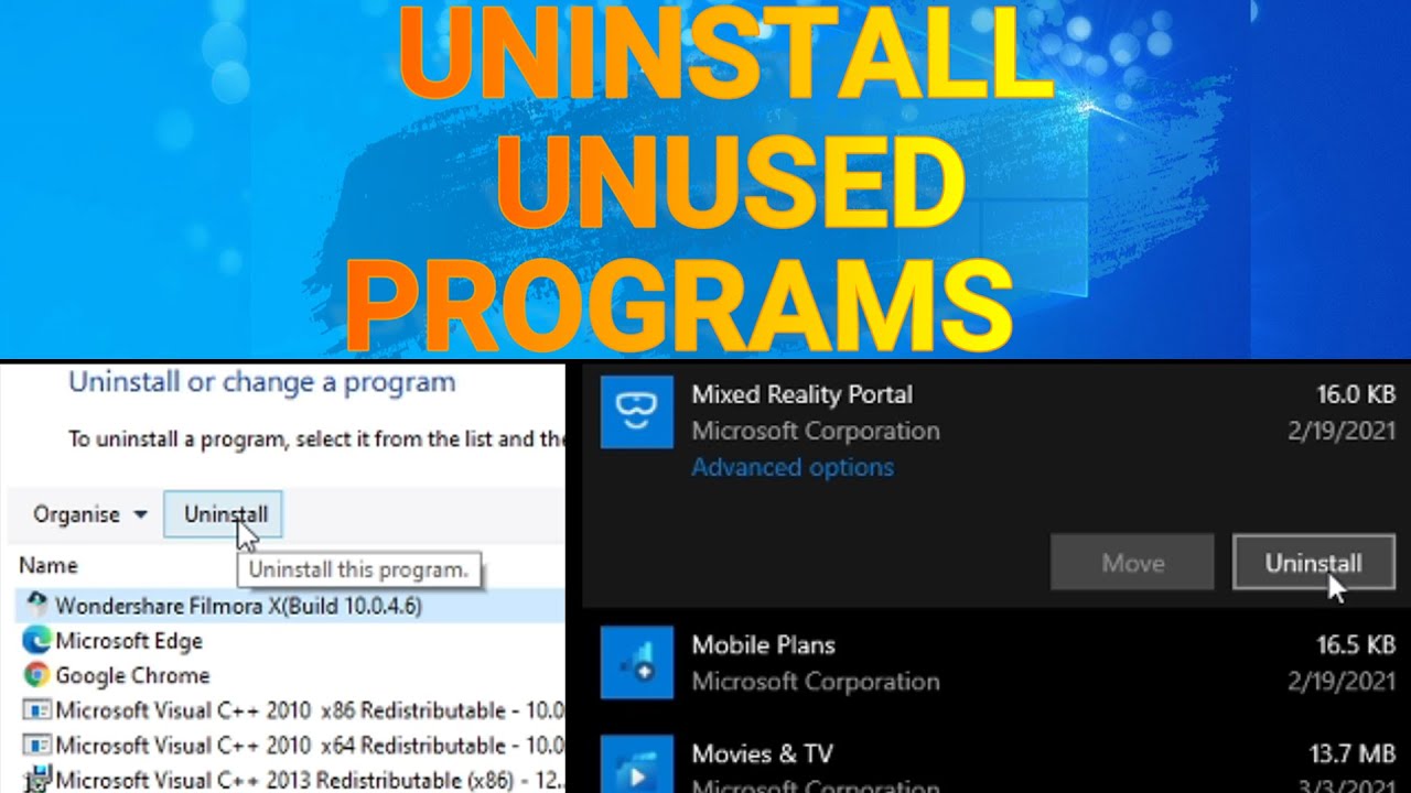 UNINSTALL UNUSED PROGRAMS || 3RD STEPS ON HOW TO MAKE YOUR WINDOWS FASTER