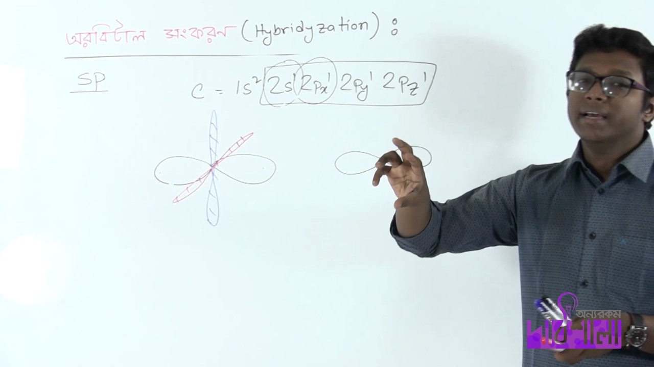 11. Orbital Hybridization - SP | অরবিটাল সংকরণ - SP | OnnoRokom Pathshala