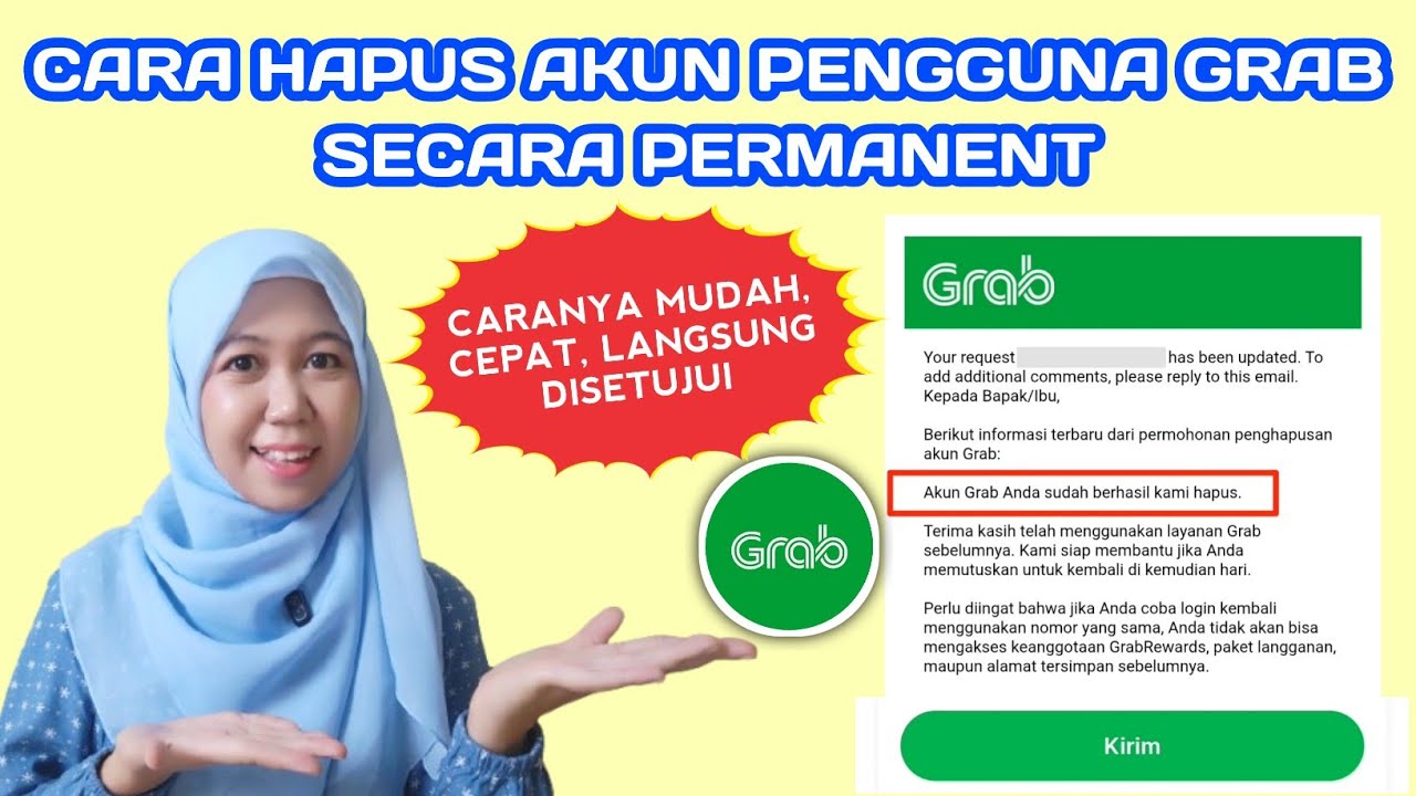 CARA HAPUS AKUN PENGGUNA GRAB DI APLIKASI GRAB