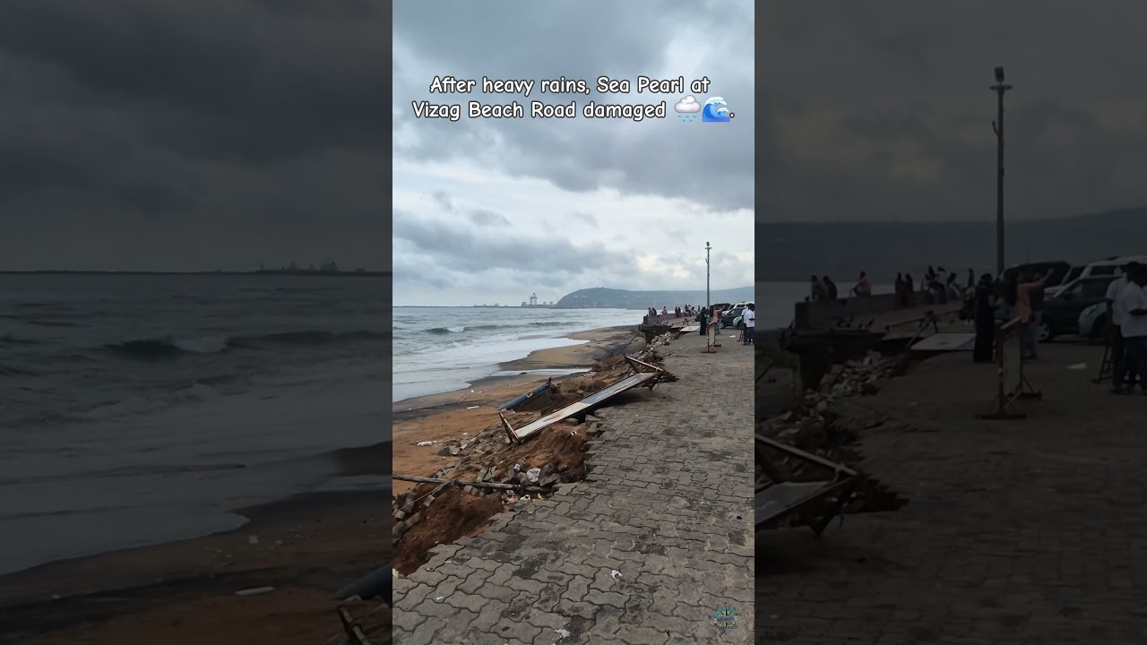 After heavy rains, Sea Pearl at Vizag 
