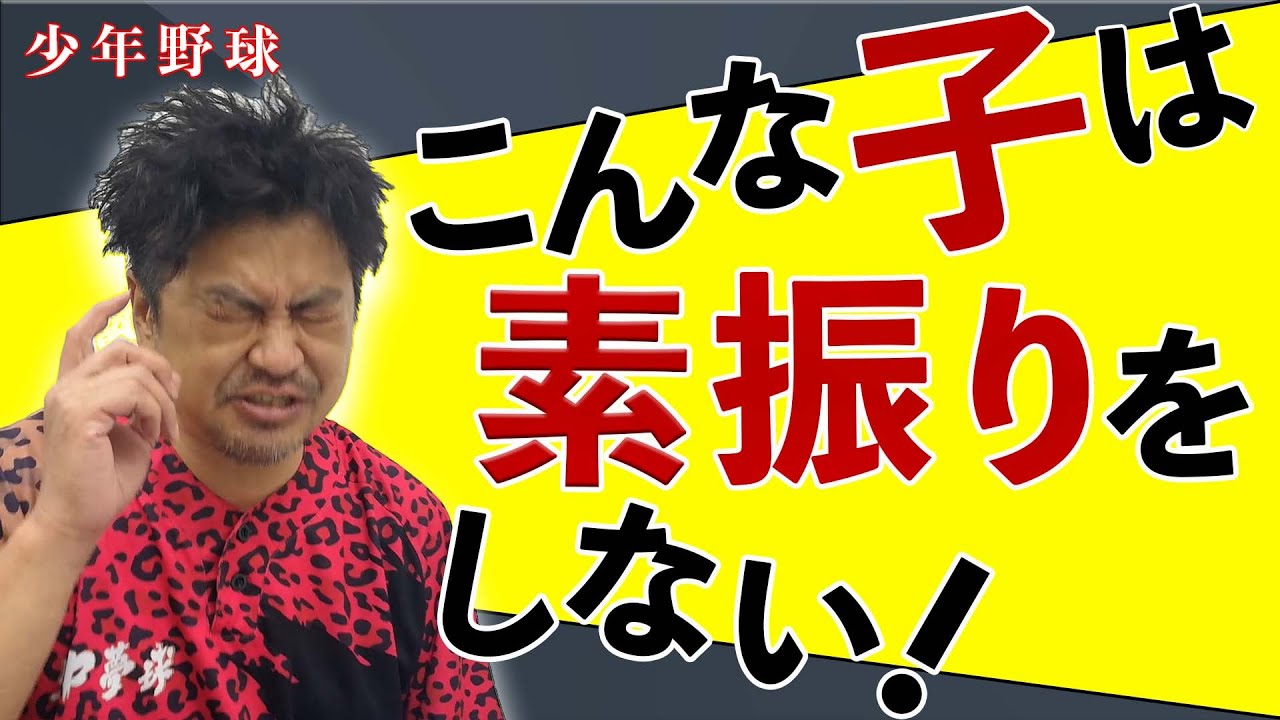 少年野球　素振りをする目的と素振りをやらない選手の特徴について年中夢球がお話しします。