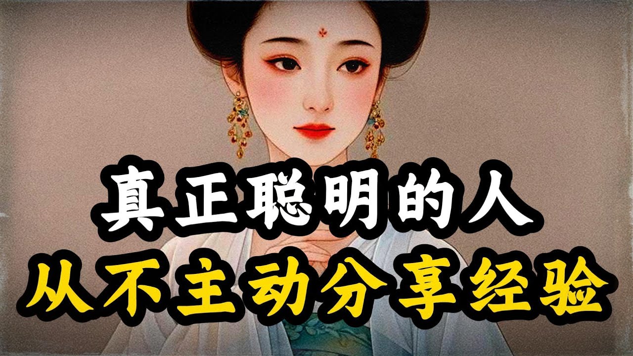 真正聪明的人：绝不会主动分享经验。古人用八个字揭示了人性真相！#谋略智慧 #博弈 #认知思维 #认知觉醒 #强者思维