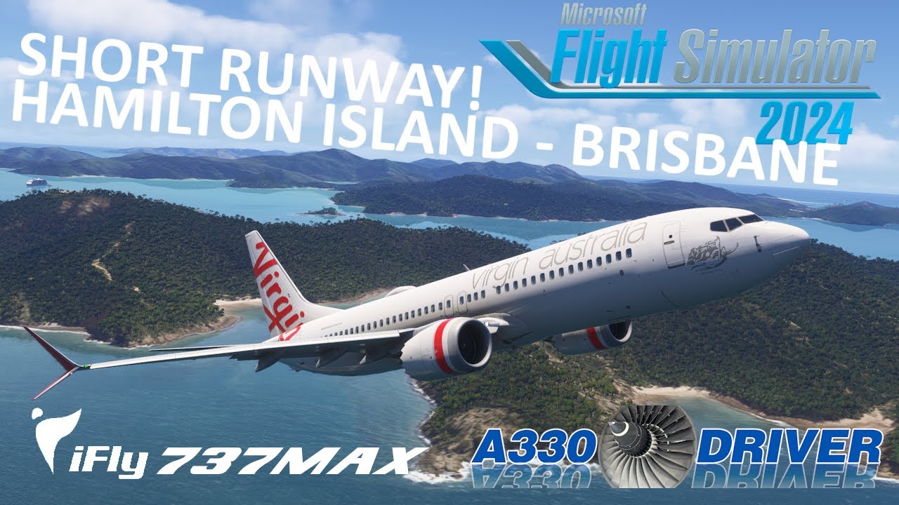 Boeing 737 MAX Ultra Short Runway Ops | Hamilton Island - Brisbane | Real 737 Pilot