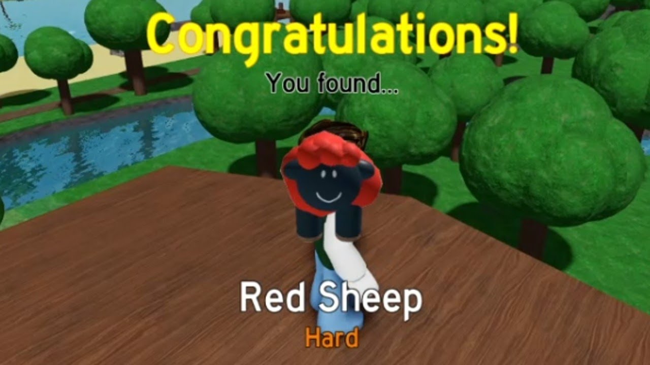 Find the Sheep - Where to Find the Red Sheep (Roblox)