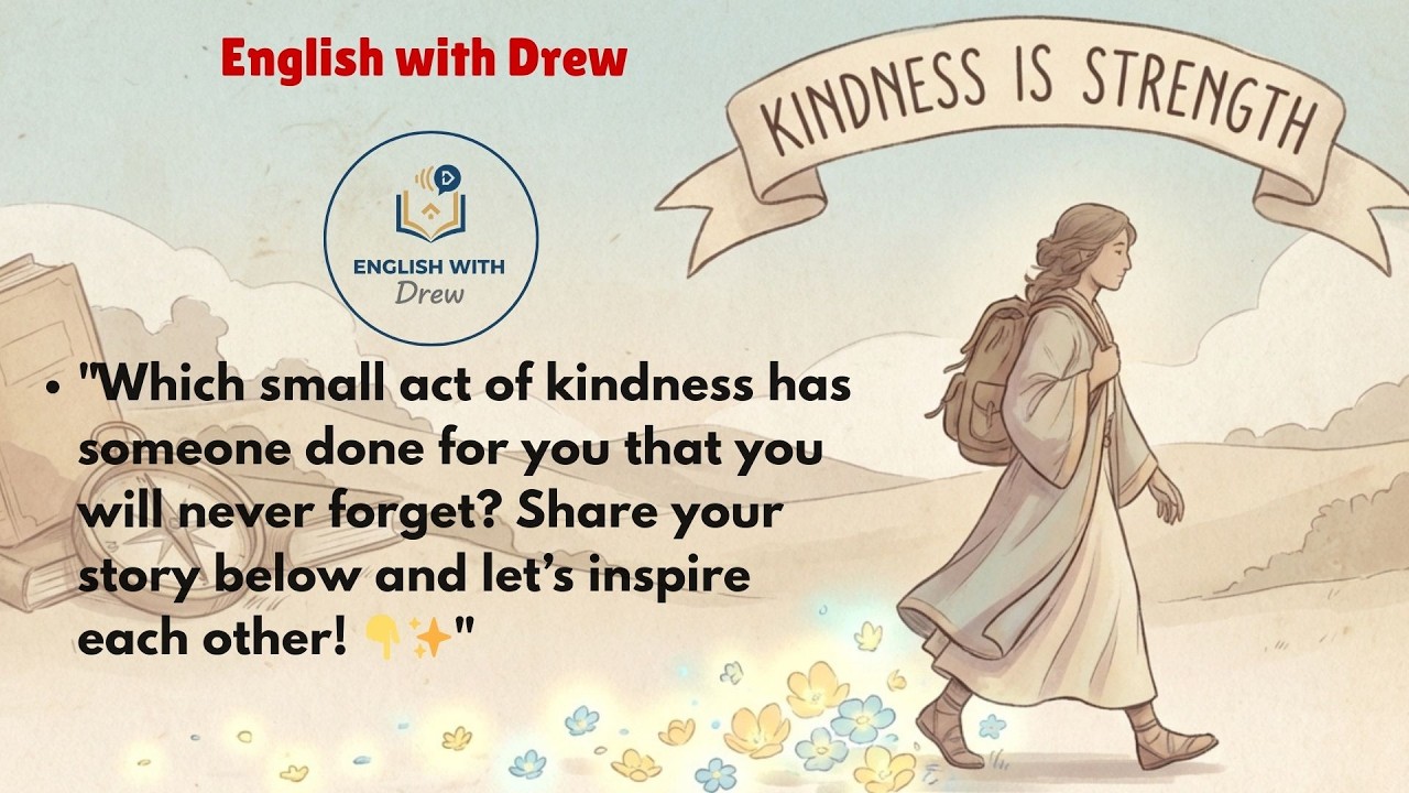 Leave Footprints of Kindness: Why It’s Your Real Strength | English Listening Practice 🎧