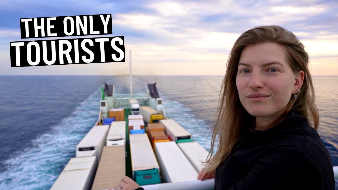 Travelling on a CARGO SHIP across the Caspian Sea (stuck for 7 DAYS!)