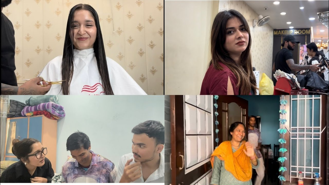 Meet my school friends \hair cut kar Lia Vlog 106