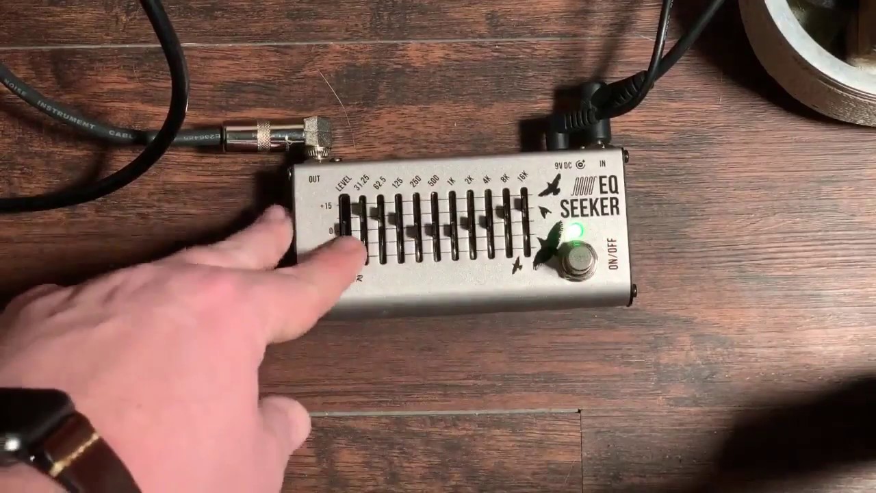 Donner EQ Seeker Ten Band Equalization Guitar Effect Pedal True Bypass, does what you&rsquo;d expect and d