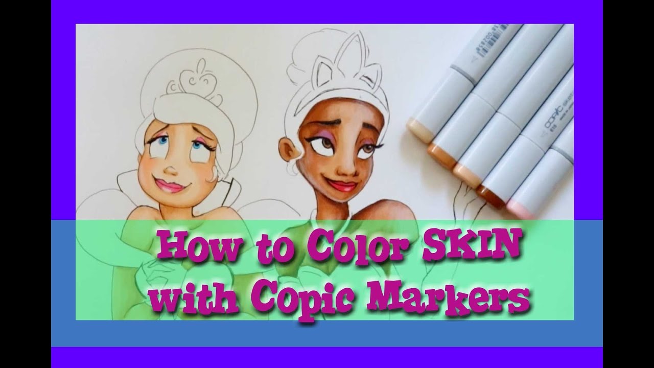 How to Color SKIN with COPIC Markers - @dramaticparrot