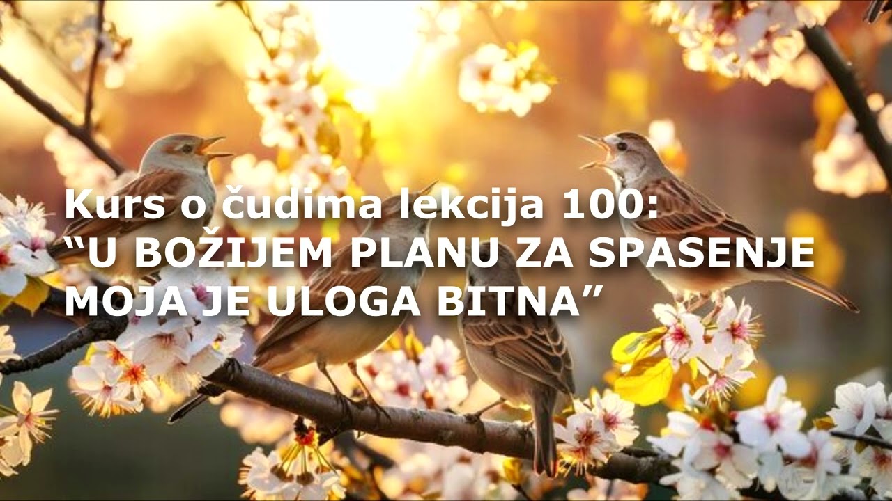 HRISTOVA UČENJA KURS O ČUDIMA LEKCIJA 100